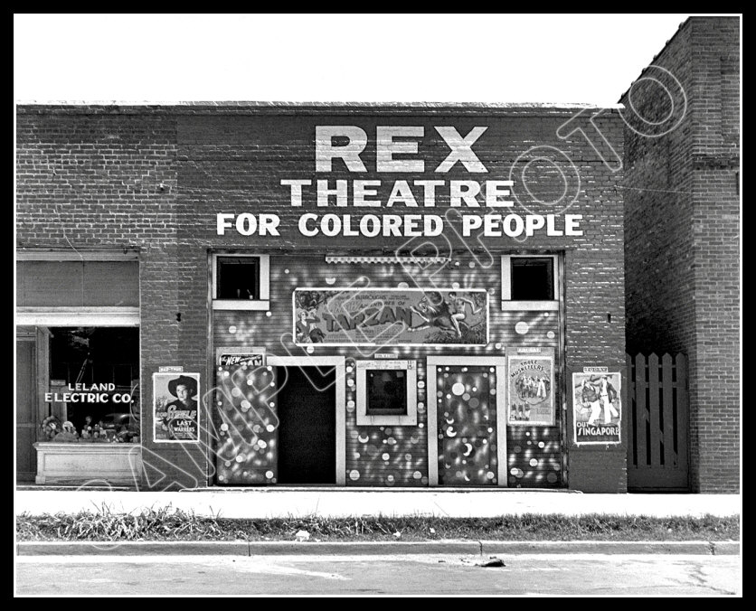 Colored Movie Theater #1 Photo Leland Mississippi 1937  