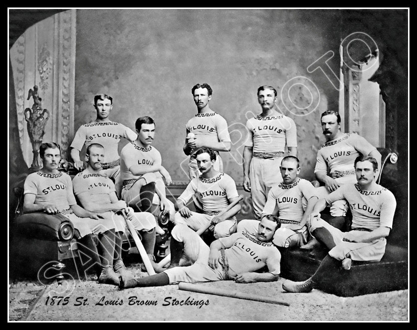 1875 St. Louis Brown Stockings Large Photo 11X14 - Browns National ...