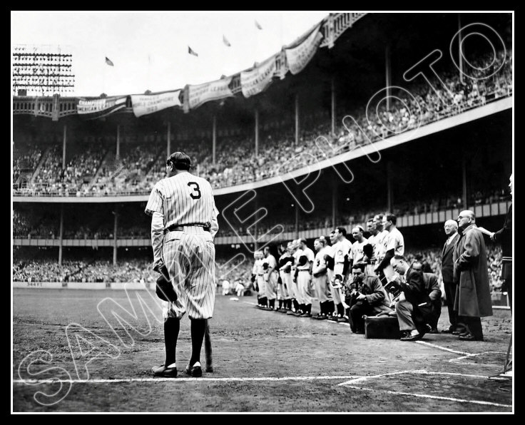 Babe Ruth Farewell Photo 8x10 New York Yankees 1948 Buy Any 2 Get 1 Free Ebay 